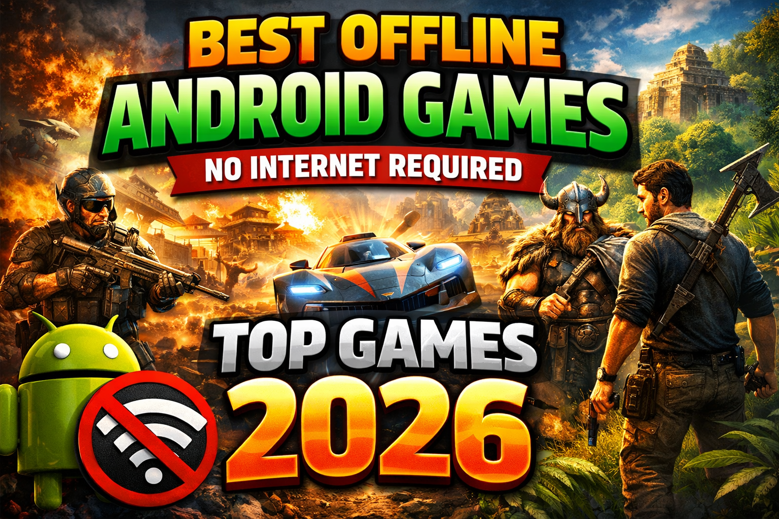 Best Offline Android Games – No Internet Required Top Games 2026